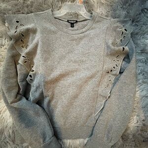 Express Heather Gray Sweatshirt
